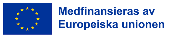 eu-flagga med text det står : medfinansieras av eu